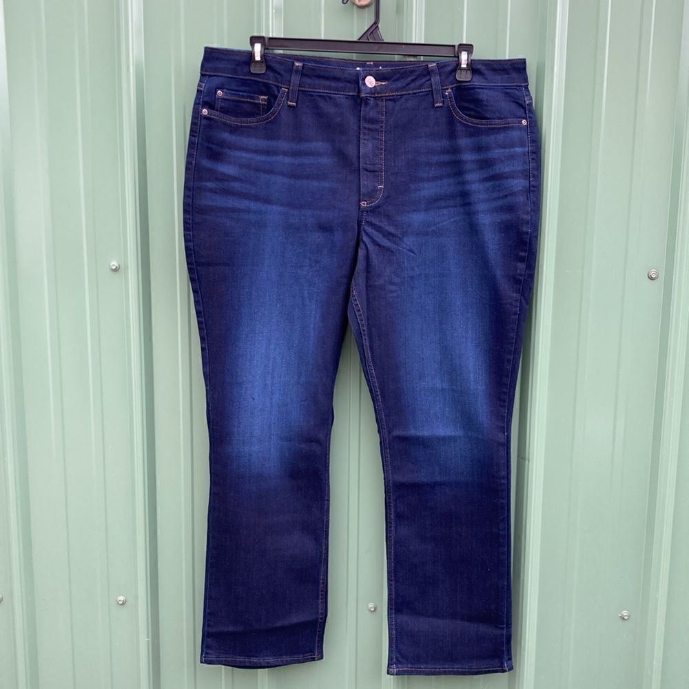 Lee Women's Denim Midrise Straight Leg Jean Pants Size 20 M